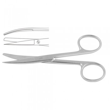 Operating Scissor Curved - Sharp/Blunt Stainless Steel, 12 cm - 4 3/4"